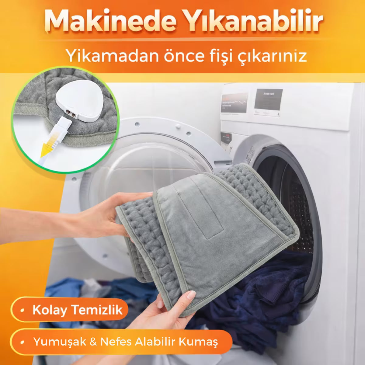 Elektrikli Bel Isıtıcı Korse - Zaman ve Isı Ayarlı